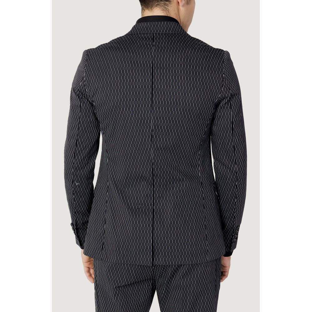 Blazer de algodón negro
