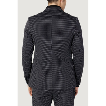 Blazer de algodón negro