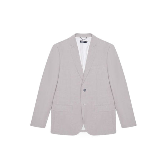 Traje de tencel gris