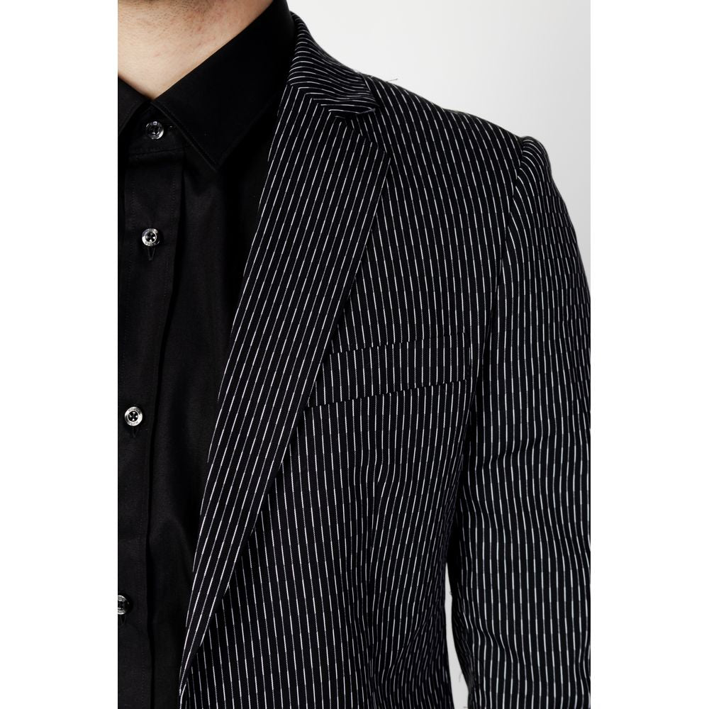 Blazer de algodón negro