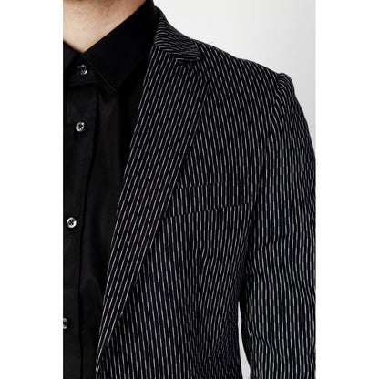 Blazer de algodón negro