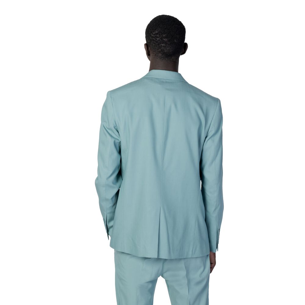 Traje de tencel verde