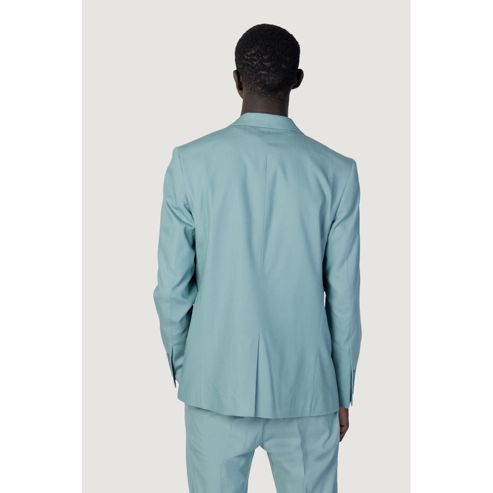 Traje de tencel verde
