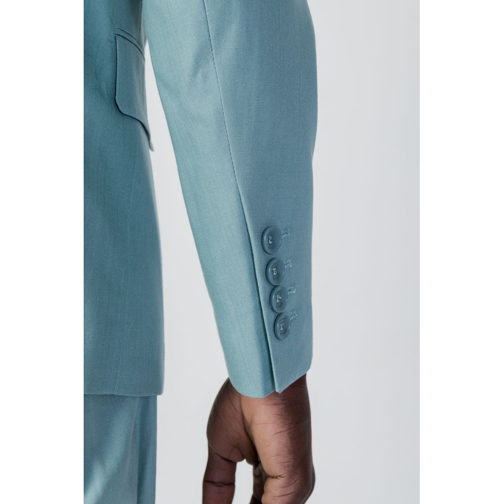Traje de tencel verde