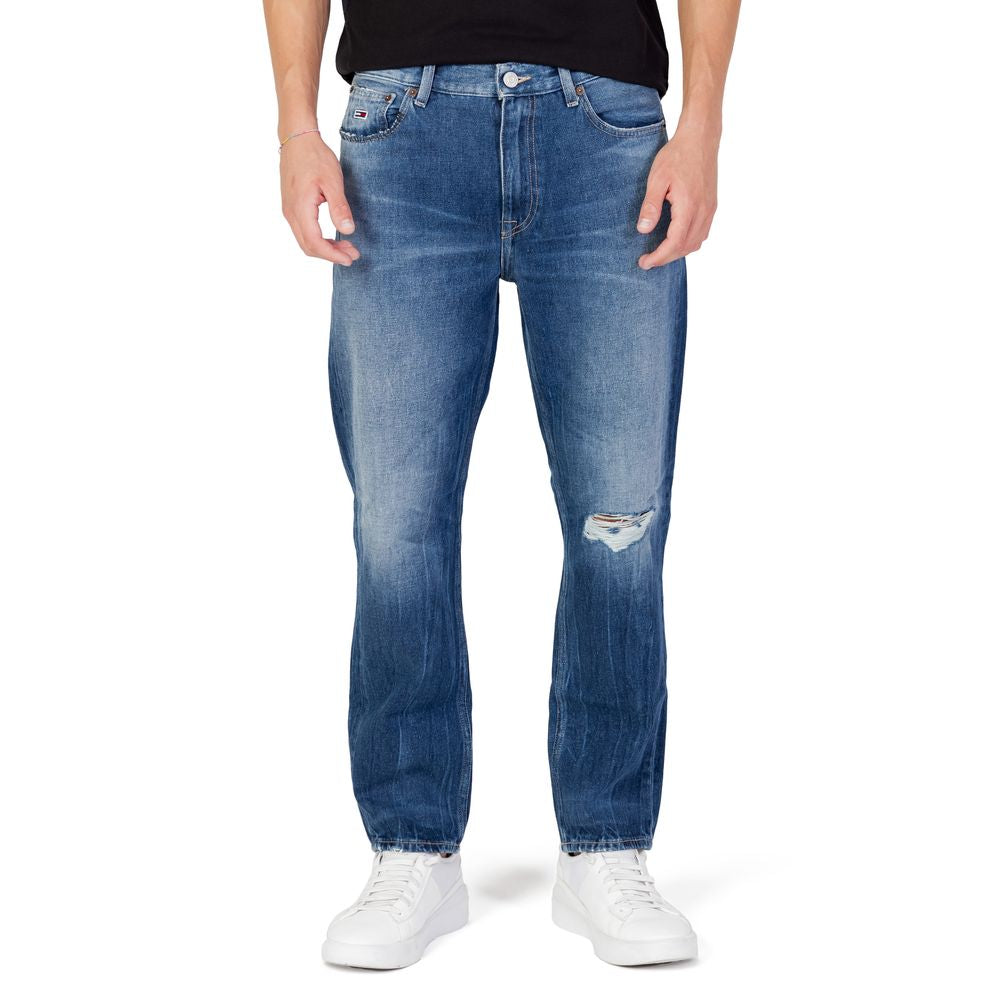 Vaqueros y pantalones de algodón azul