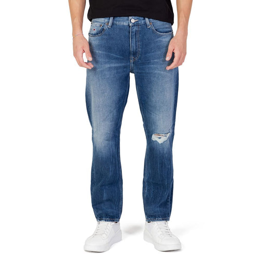 Vaqueros y pantalones de algodón azul