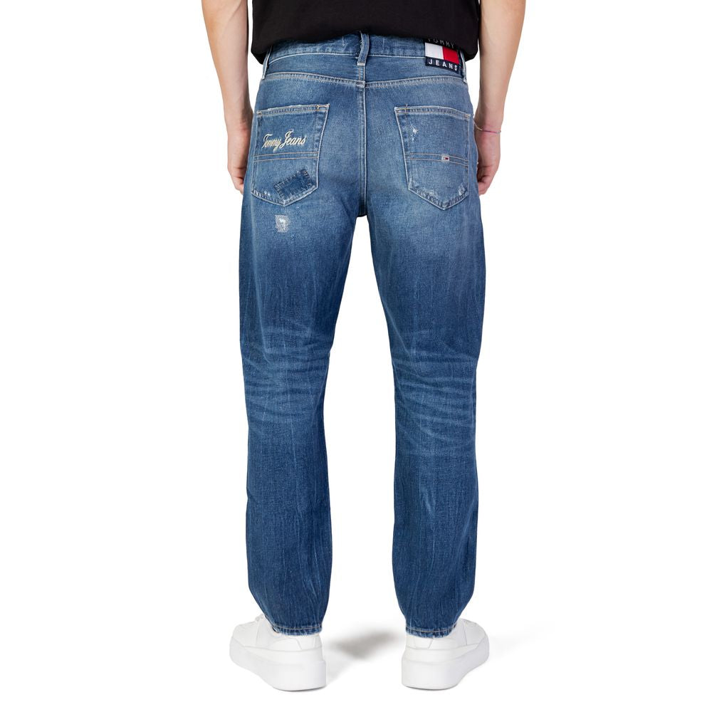 Vaqueros y pantalones de algodón azul