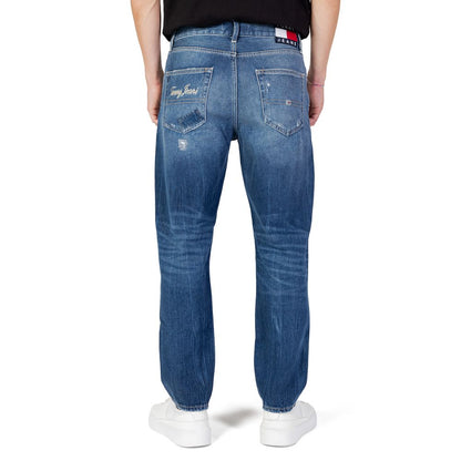 Vaqueros y pantalones de algodón azul