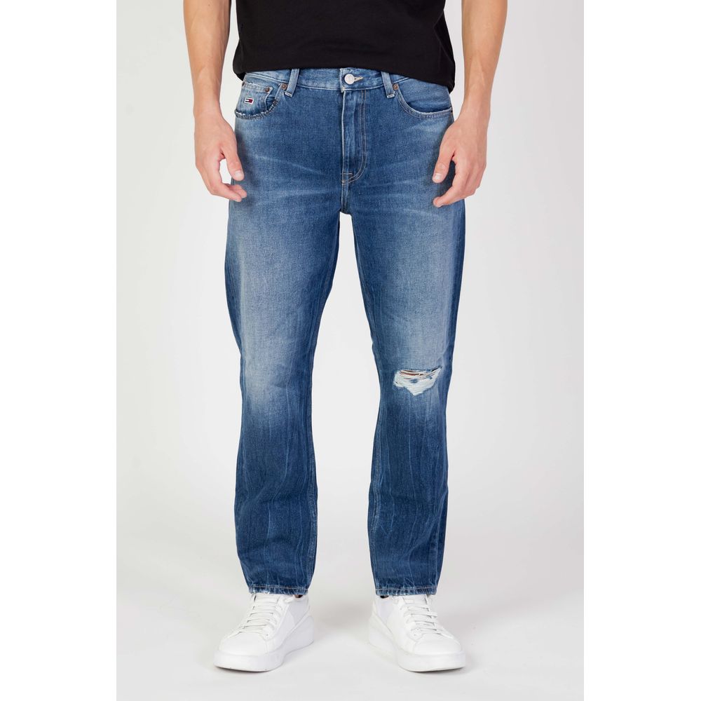 Vaqueros y pantalones de algodón azul