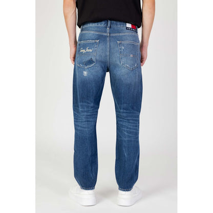 Vaqueros y pantalones de algodón azul