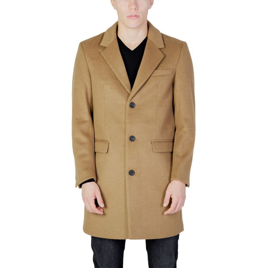 Chaqueta de poliéster beige