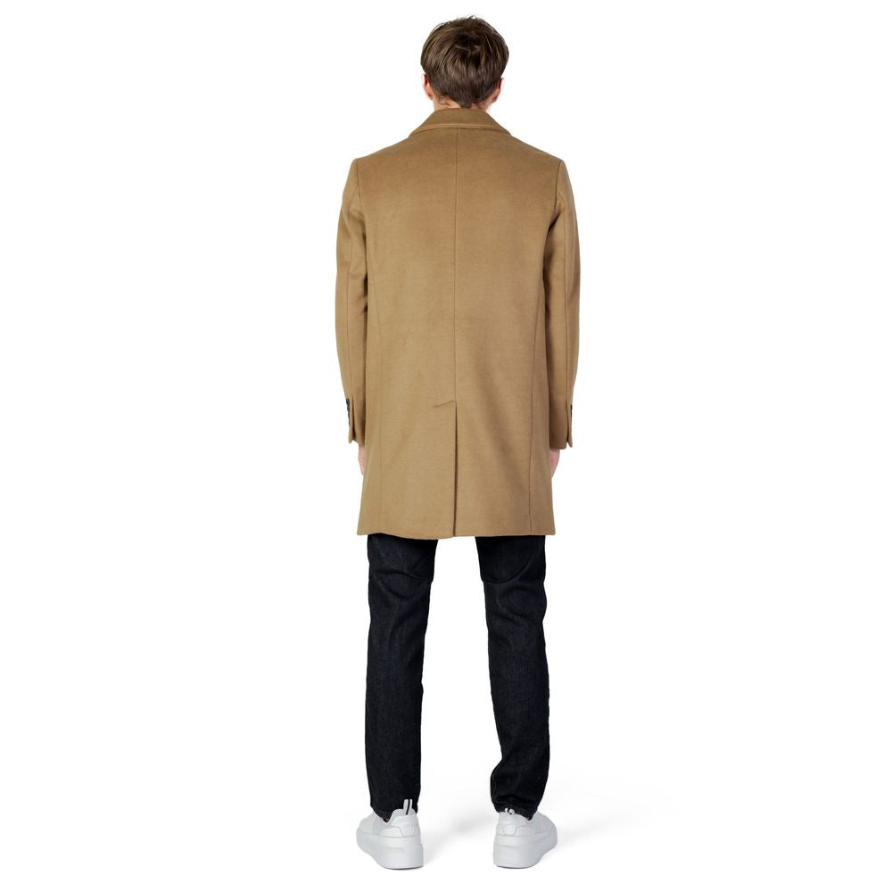 Chaqueta de poliéster beige