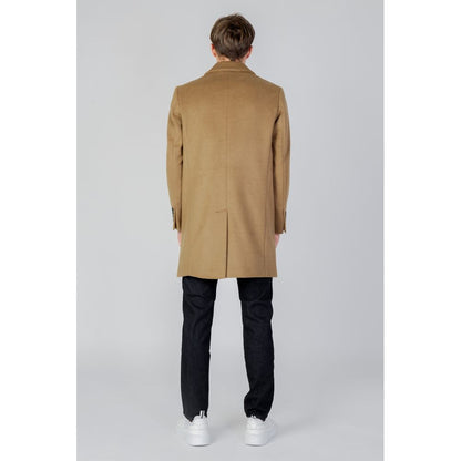 Chaqueta de poliéster beige