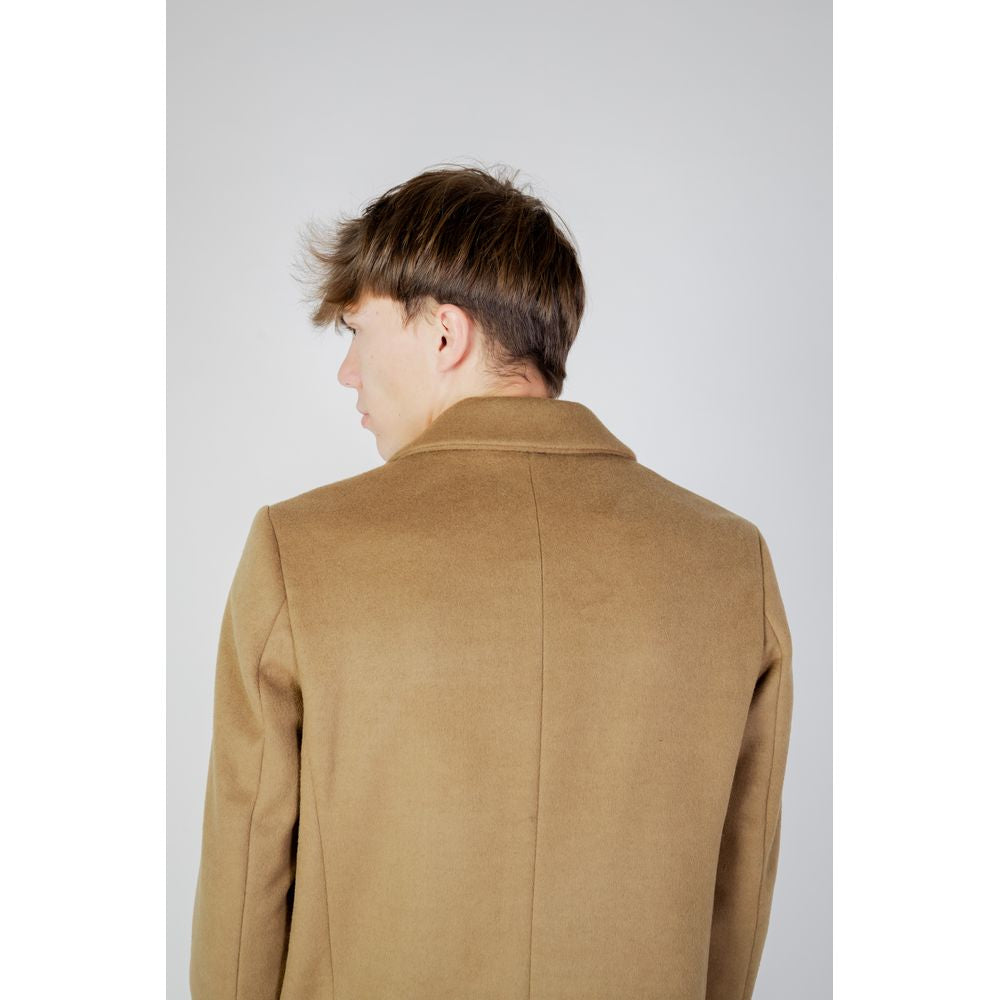 Chaqueta de poliéster beige