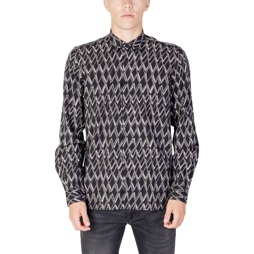 Camisa de algodón negra
