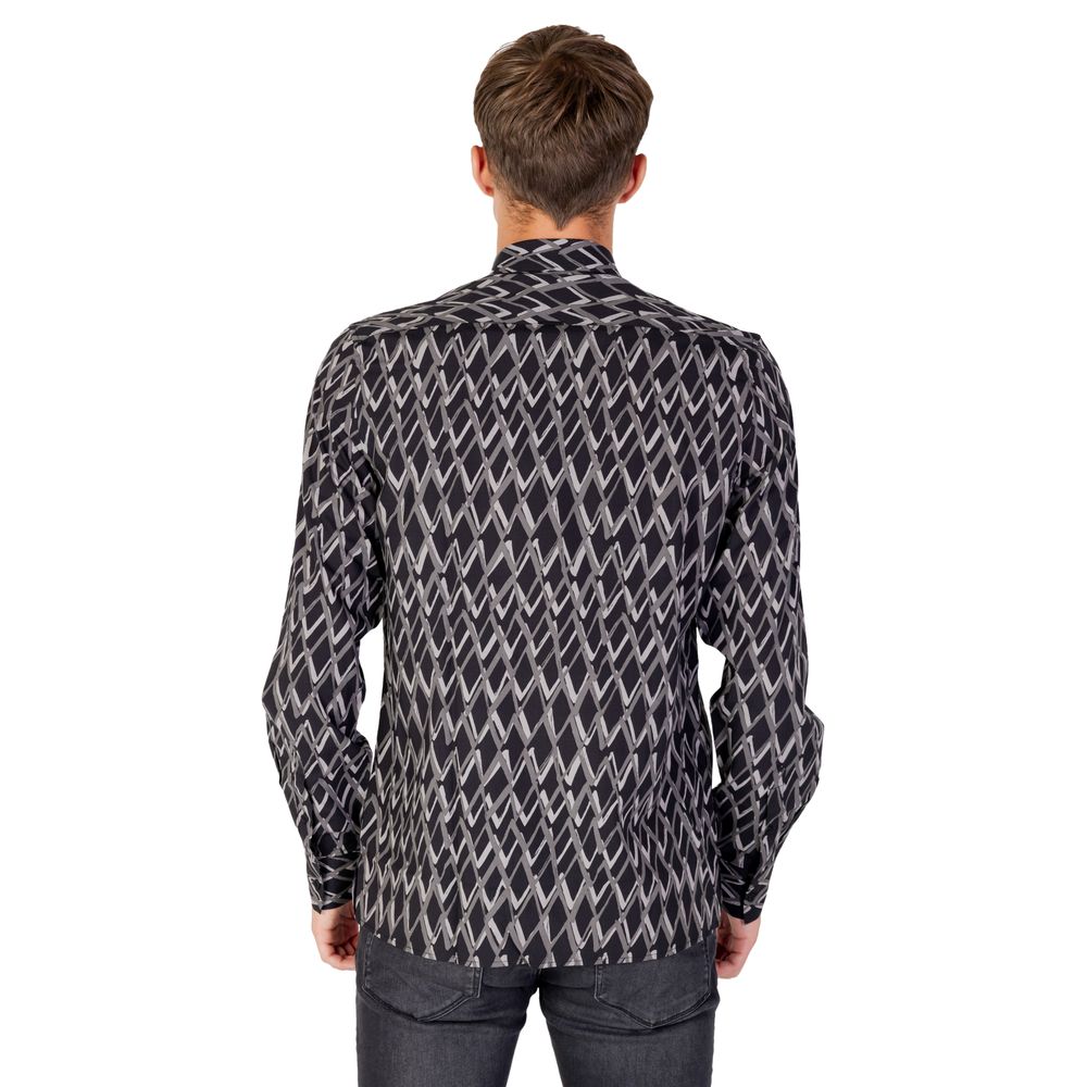 Camisa de algodón negra