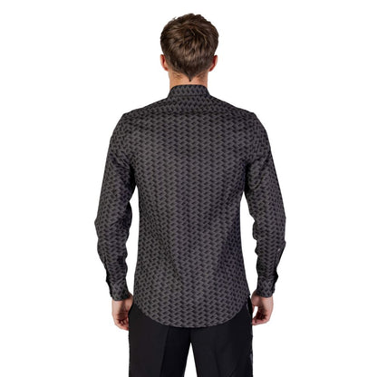 Camisa de algodón gris