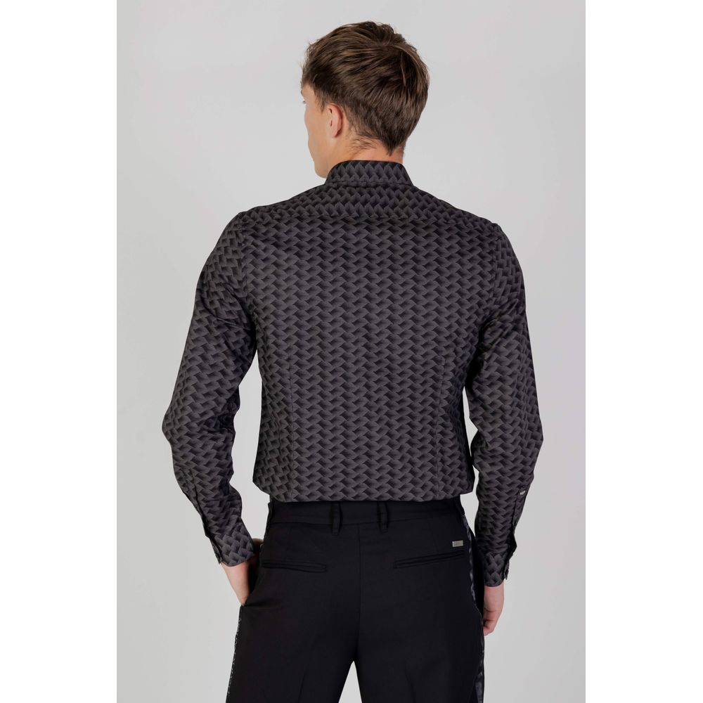 Camisa de algodón gris