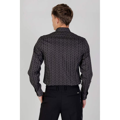 Camisa de algodón gris