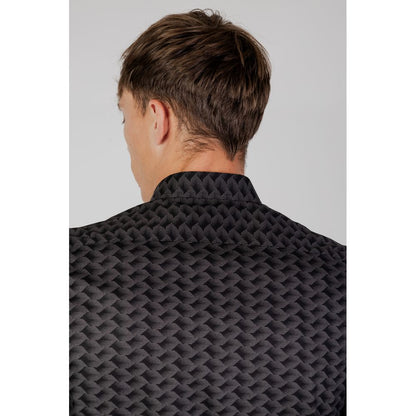 Camisa de algodón gris
