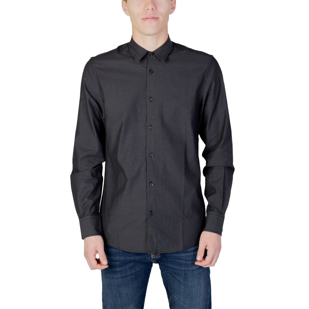 Camisa de algodón gris
