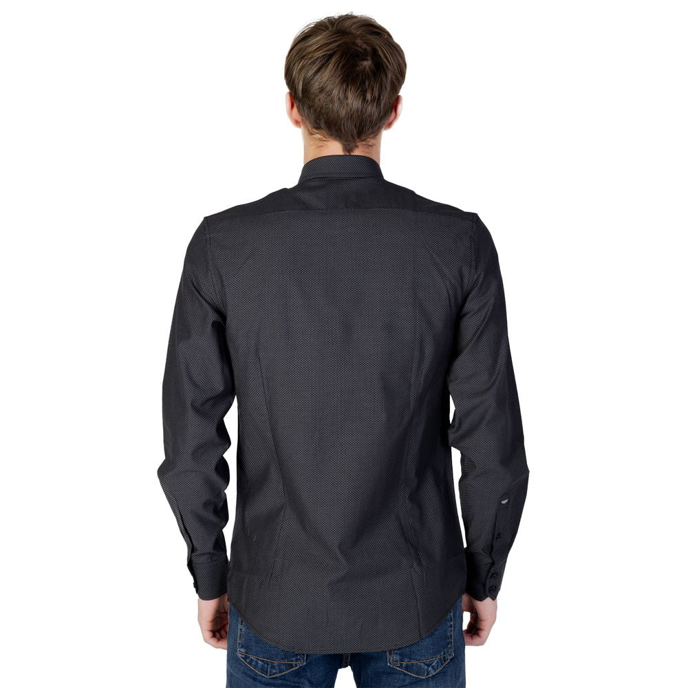 Camisa de algodón gris
