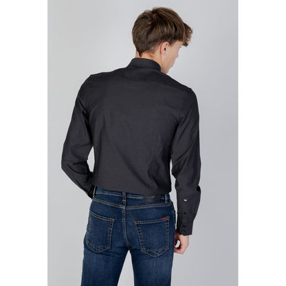 Camisa de algodón gris