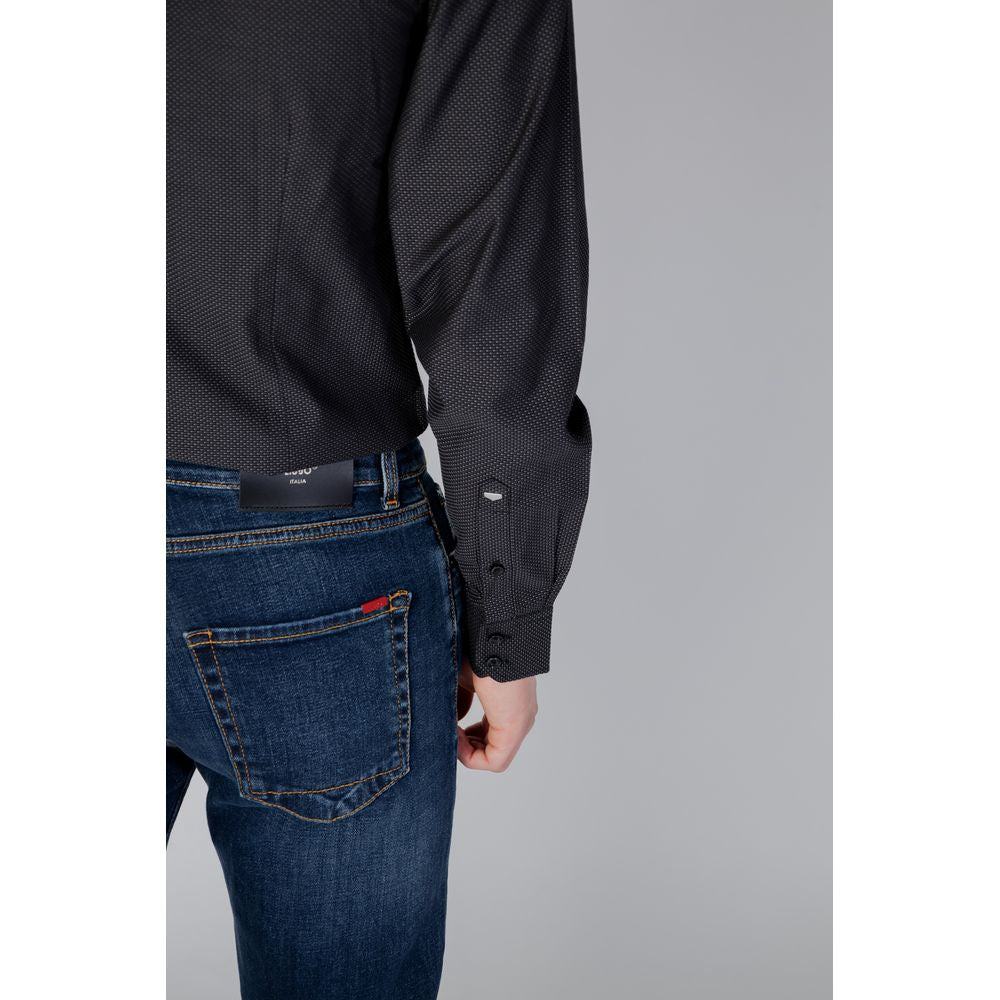 Camisa de algodón gris