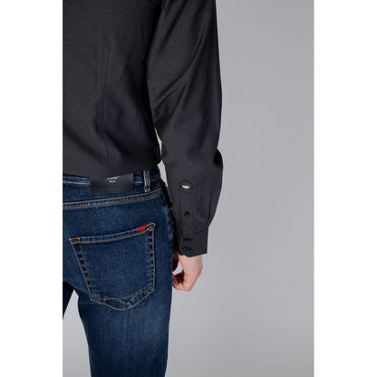 Camisa de algodón gris
