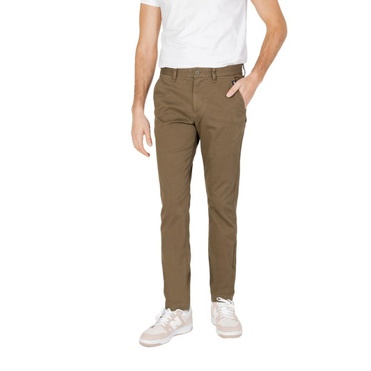 Vaqueros y pantalones de algodón verde