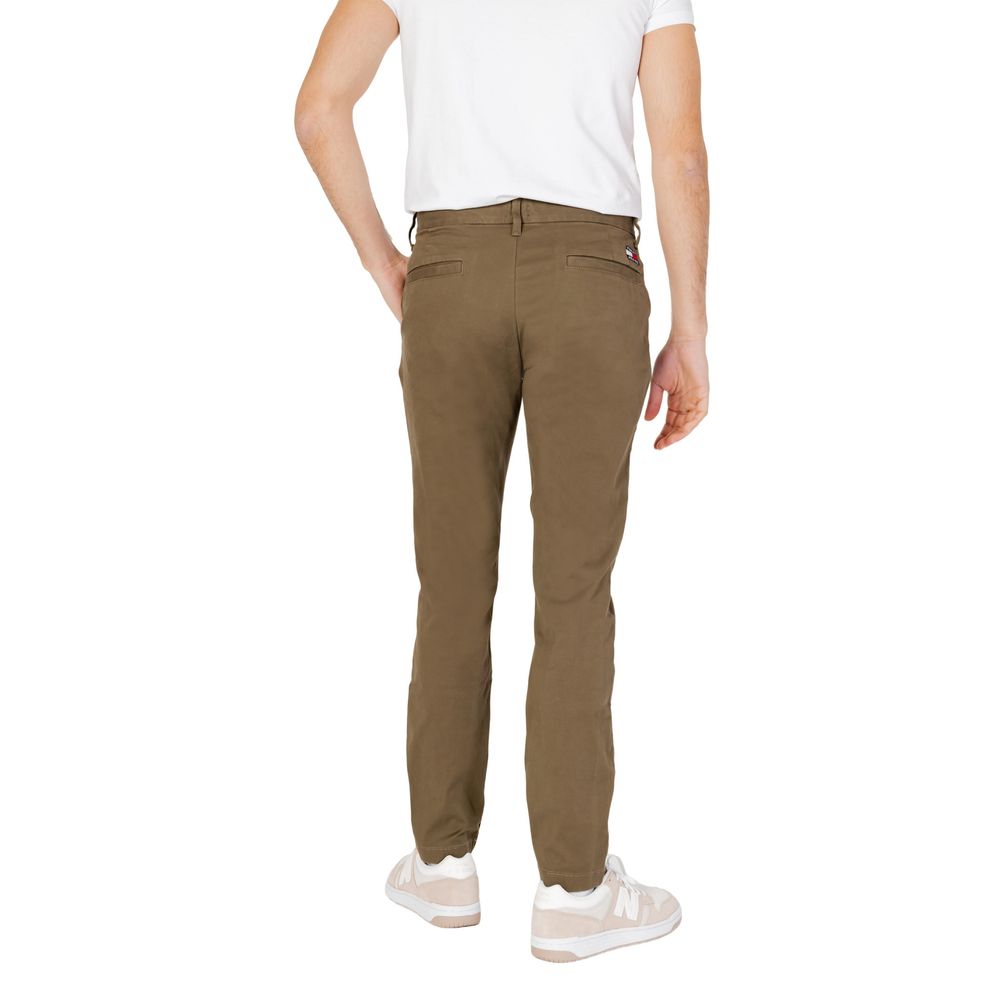 Vaqueros y pantalones de algodón verde