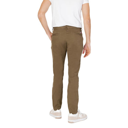 Vaqueros y pantalones de algodón verde