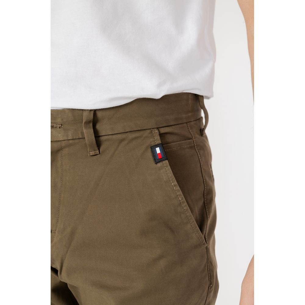 Vaqueros y pantalones de algodón verde