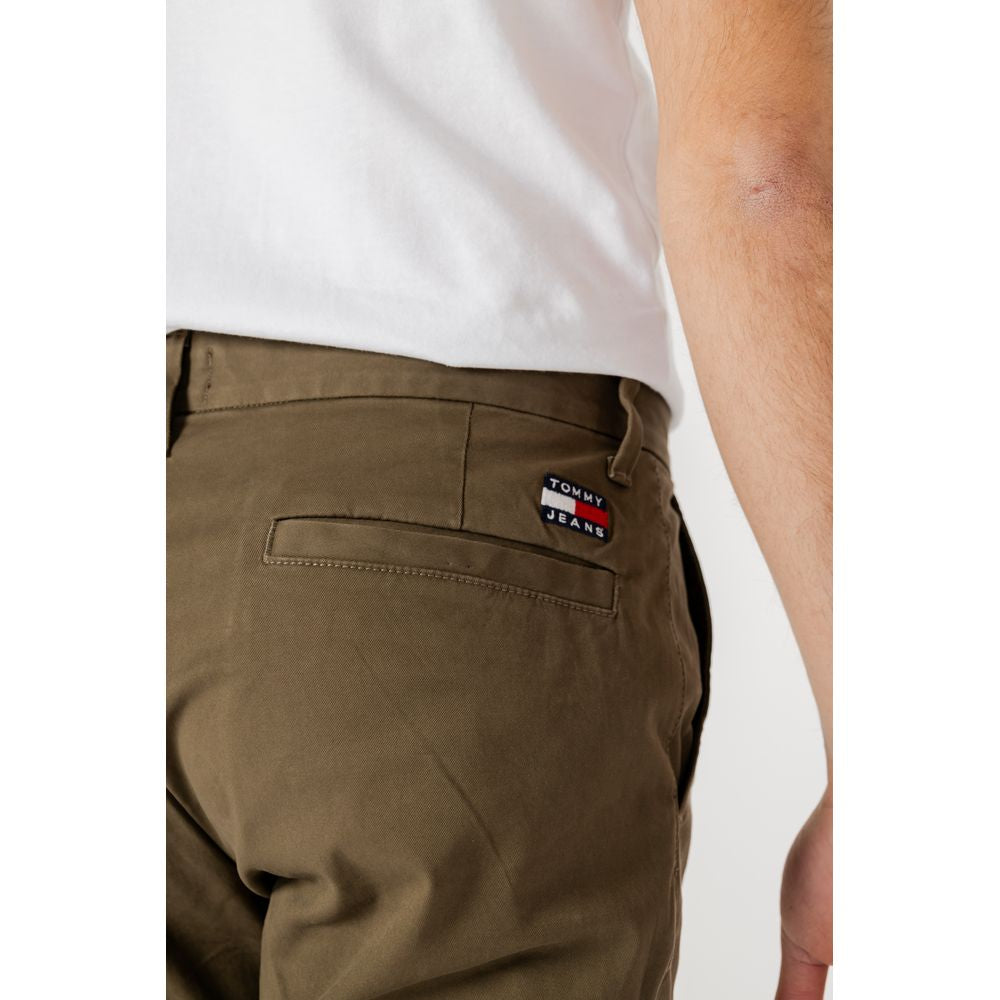 Vaqueros y pantalones de algodón verde