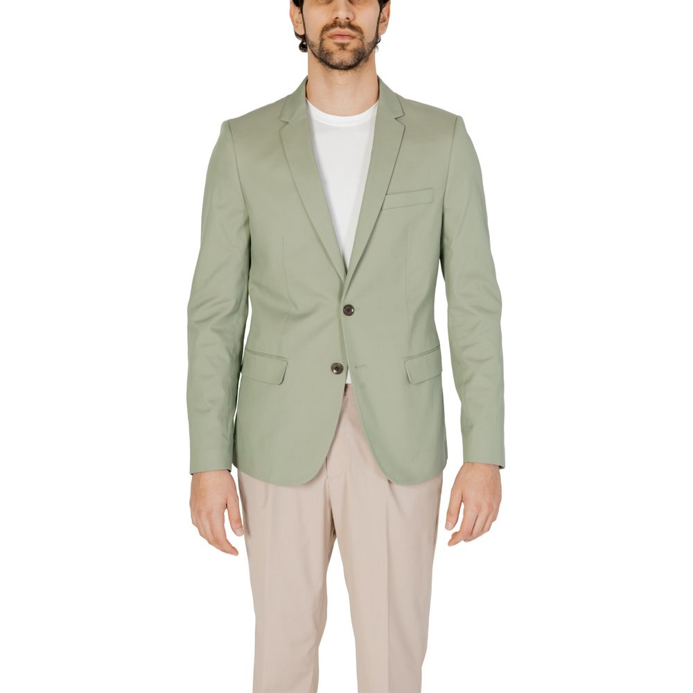 Traje de algodón verde