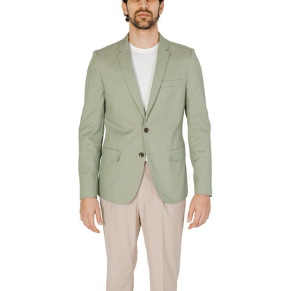 Traje de algodón verde