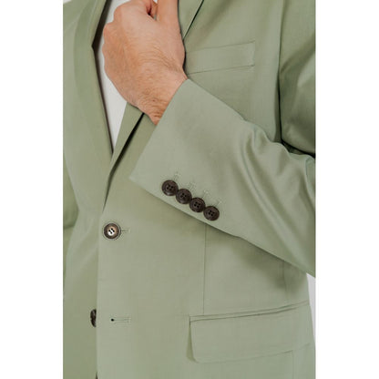 Traje de algodón verde