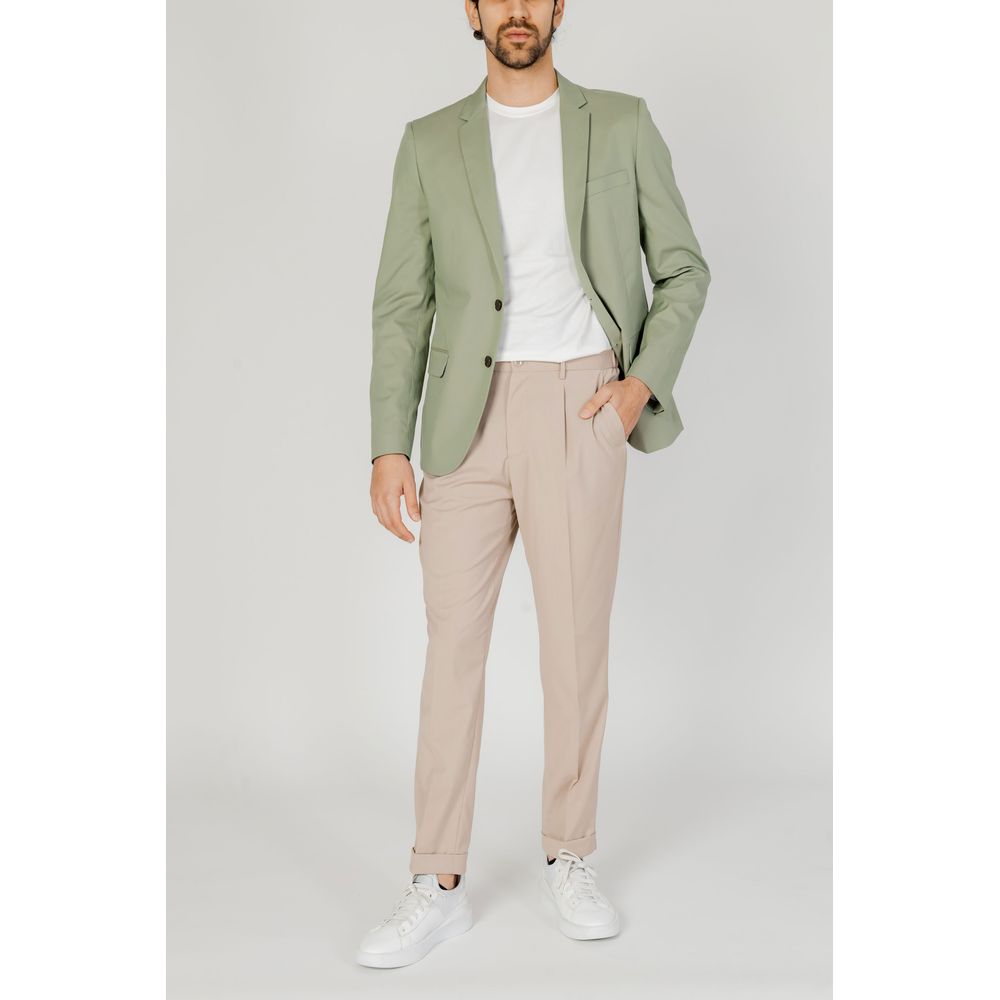 Traje de algodón verde