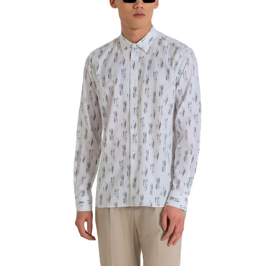 Camisa de viscosa blanca