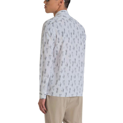 Camisa de viscosa blanca