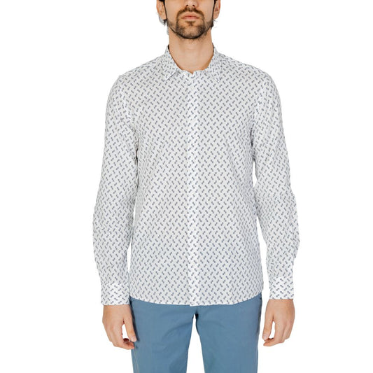 Camisa de viscosa blanca