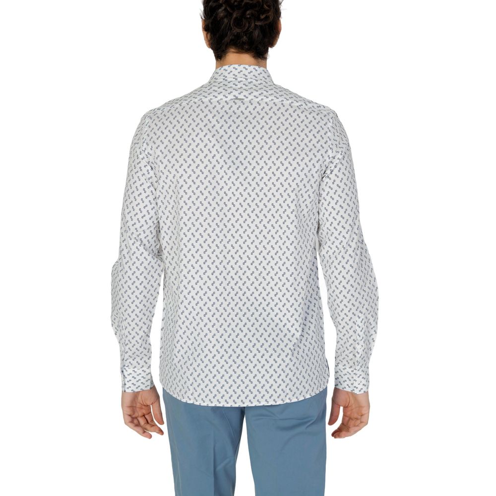 Camisa de viscosa blanca