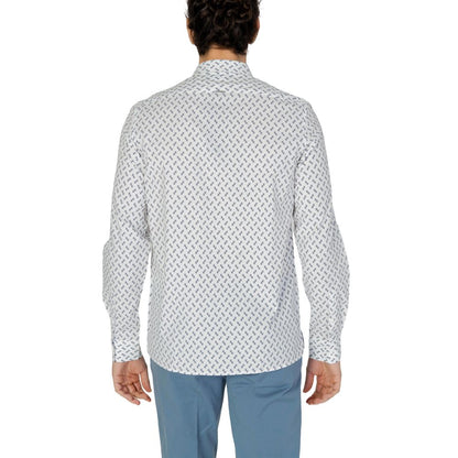 Camisa de viscosa blanca