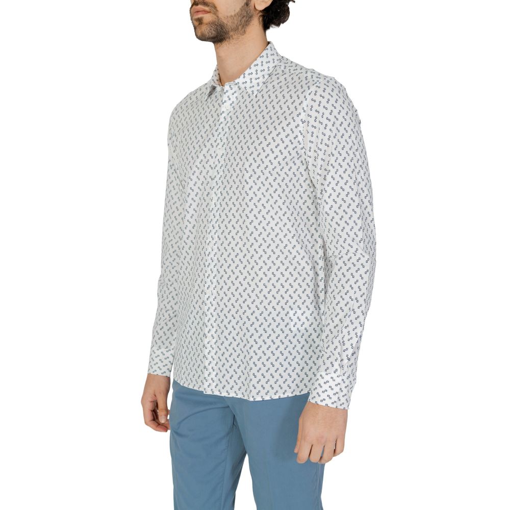 Camisa de viscosa blanca