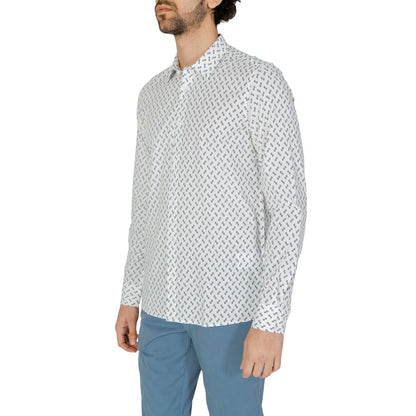 Camisa de viscosa blanca