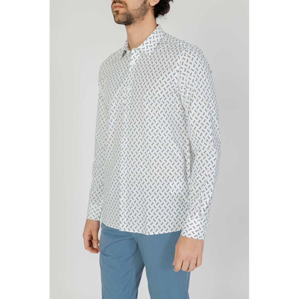Camisa de viscosa blanca