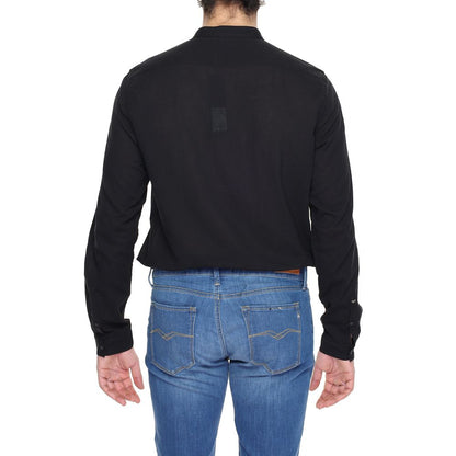 Camisa de algodón negra