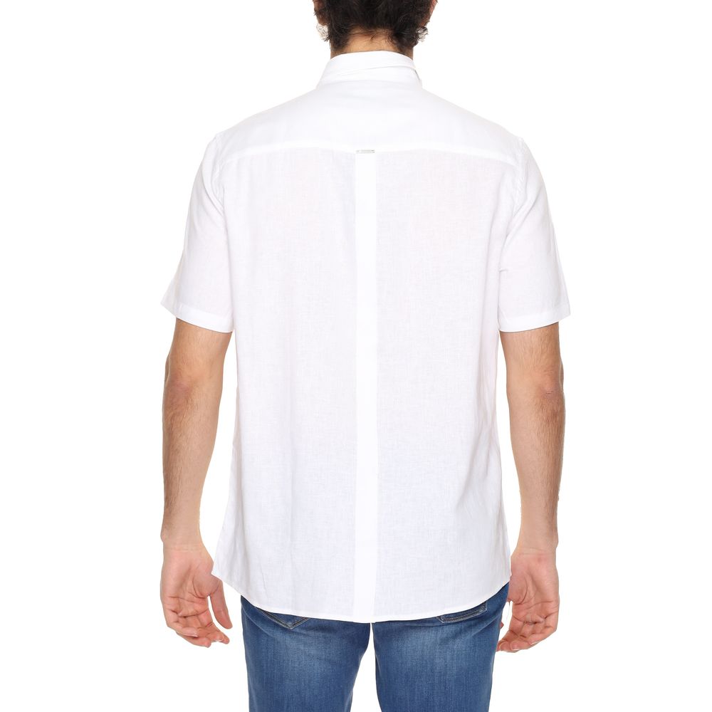 Camisa de lino blanca