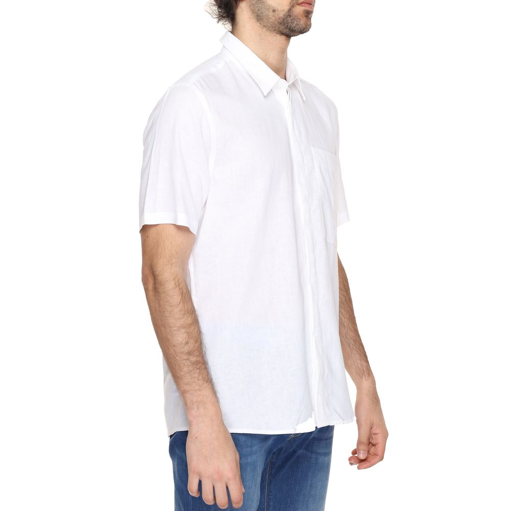 Camisa de lino blanca