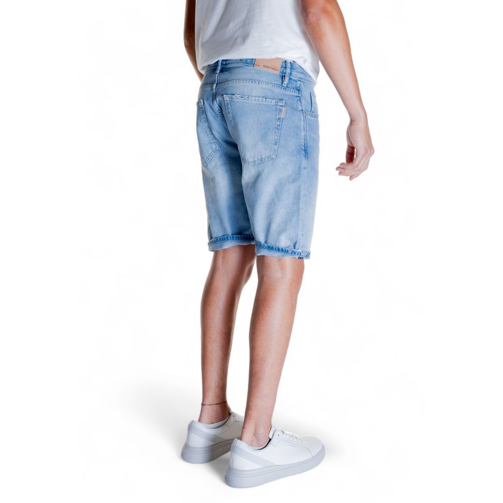 Light Blue Cotton Bermuda